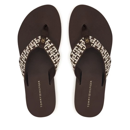 Obrázek produktu Žabky Tommy Hilfiger Corportate Sandal FW0FW09610 Hnědá