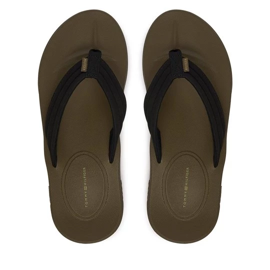 Obrázek produktu Žabky Tommy Hilfiger Molded Hilfiger Lth Beach Sandal FM0FM05802 Černá