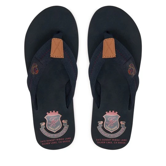 Obrázek produktu Žabky Tommy Hilfiger Patch Hilfiger Beach Sandal FM0FM05804 Tmavomodrá