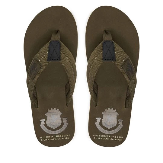 Obrázek produktu Žabky Tommy Hilfiger Patch Hilfiger Beach Sandal FM0FM05804 Zelená