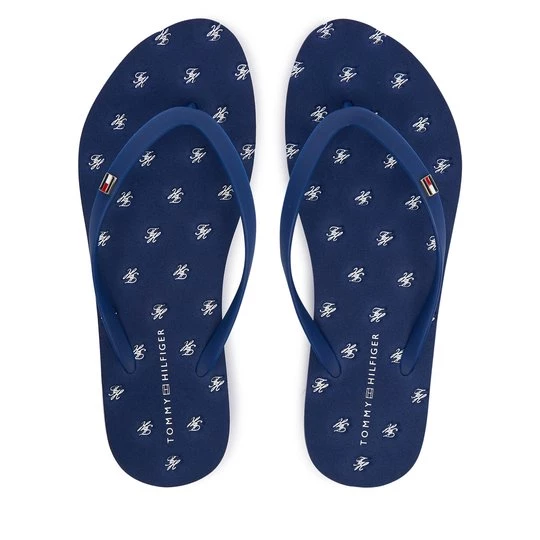 Obrázek produktu Žabky Tommy Hilfiger Repeat Logo Platform FW0FW09199 Tmavomodrá