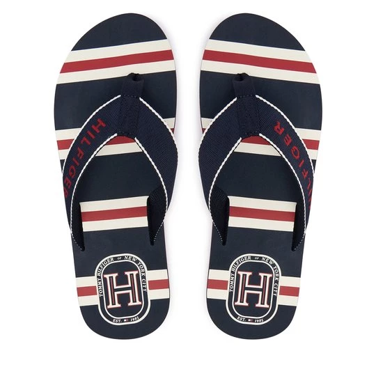 Obrázek produktu Žabky Tommy Hilfiger Stripes Beach Sandal FM0FM06003 Tmavomodrá