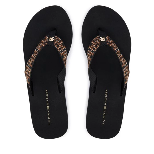 Obrázek produktu Žabky Tommy Hilfiger Wedge Summer Sandal Mono FW0FW09698 Černá