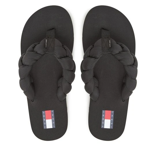 Obrázek produktu Žabky Tommy Jeans Braided Thong Beach Sandal EN0EN02877 Černá