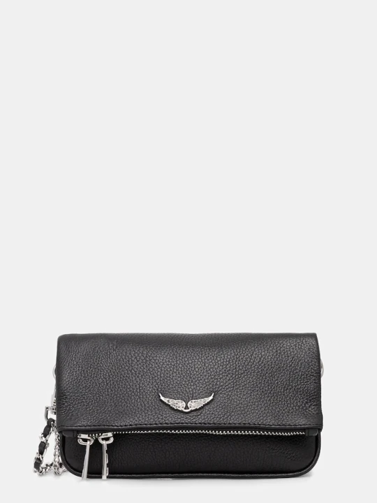 Obrázek produktu Zadig&Voltaire crossbody kabelka dámská kožená ROCK NANO GRAINED LEATHER černá