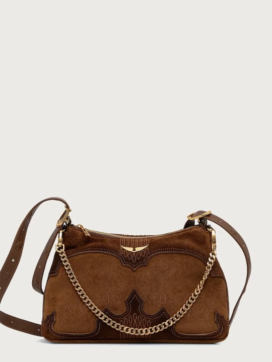 Obrázek produktu Zadig&Voltaire crossbody kabelka dámská semišová JIM hnědá