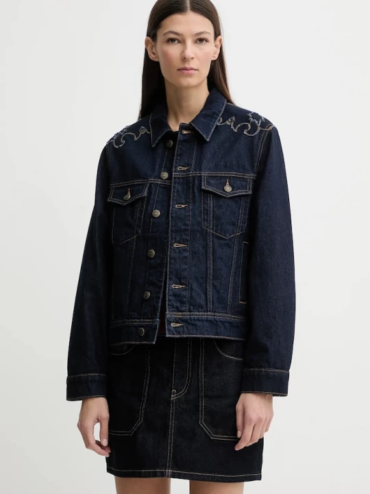 Obrázek produktu Zadig&Voltaire Džínová bunda ZADIG&VOLTAIRE námořnická modř