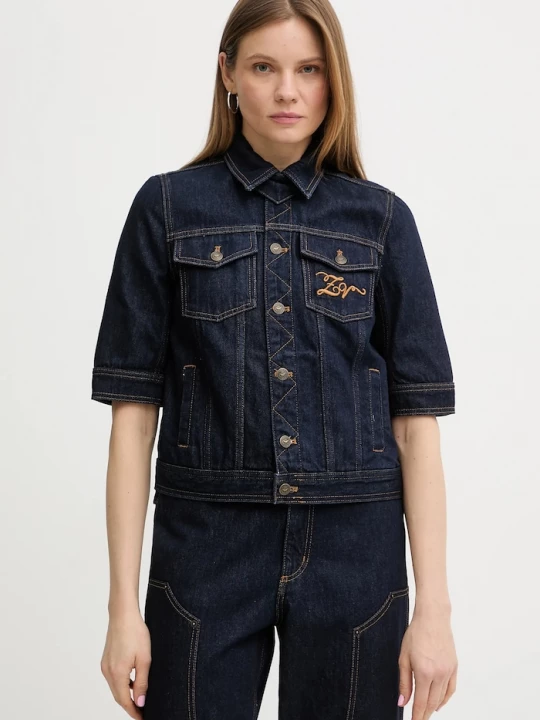 Obrázek produktu Zadig&Voltaire Džínová bunda ZADIG&VOLTAIRE námořnická modř