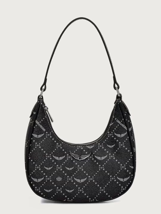 Obrázek produktu Zadig&Voltaire hobo kabelka dámská z imitace kůže černá