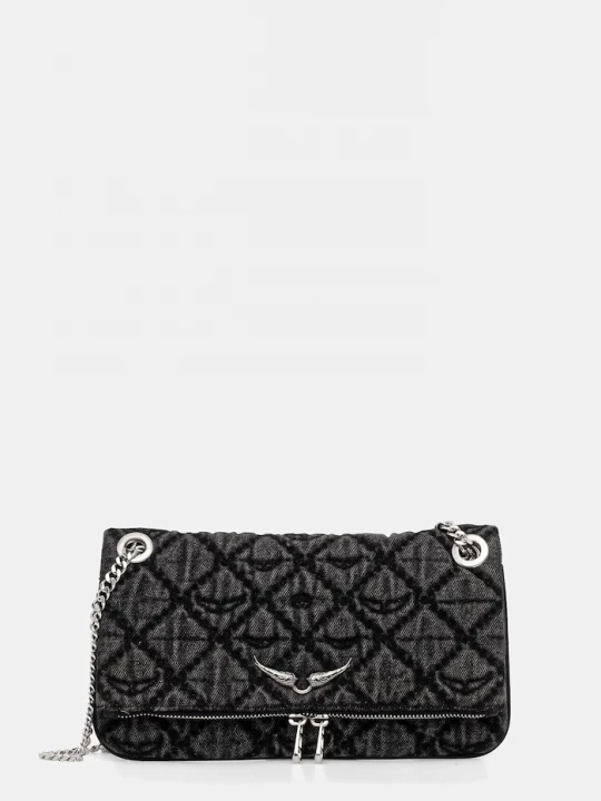Obrázek produktu Zadig&Voltaire Kabelka ZADIG&VOLTAIRE ROCK II DENIM MONOGRAM černá