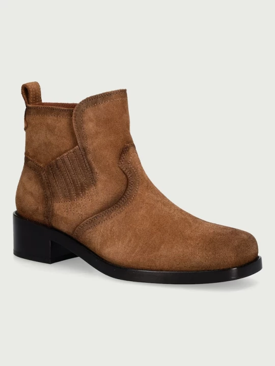 Obrázek produktu Zadig&Voltaire kotníkové boty dámské semišové Igata Suede hnědá