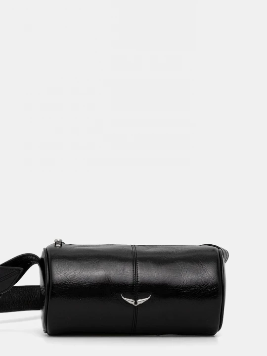 Obrázek produktu Zadig&Voltaire Kožená kabelka LE DOUDOU VINTAGE PATENT černá