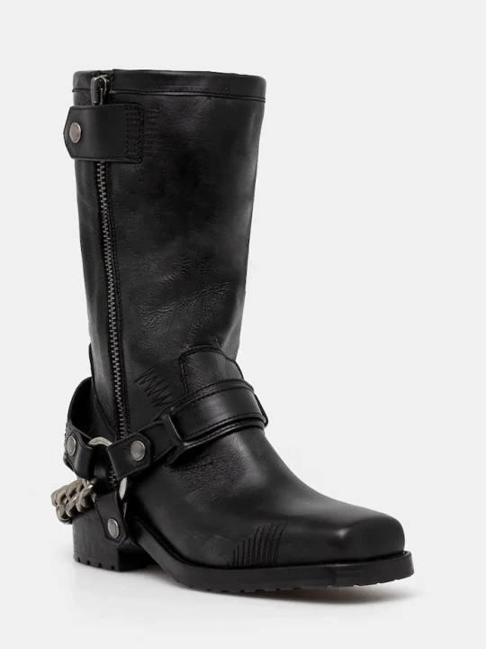 Obrázek produktu Zadig&Voltaire Kožené kotníkové boty ZADIG&VOLTAIRE Igata Boots černá