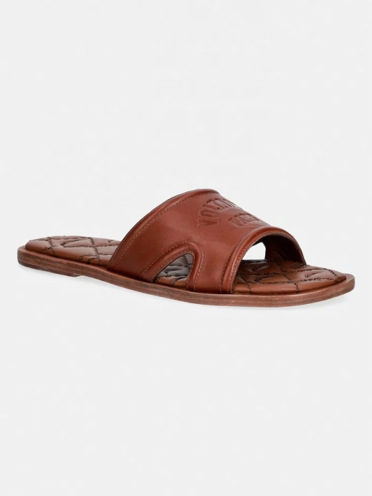 Obrázek produktu Zadig&Voltaire Kožené pantofle ZADIG&VOLTAIRE Beach Mule hnědá