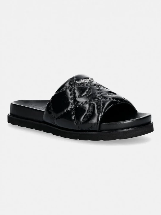 Obrázek produktu Zadig&Voltaire Kožené pantofle ZADIG&VOLTAIRE Teddy černá