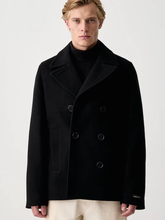 Obrázek produktu Zadig&Voltaire krátký kabát pánský s vlnou MOLLYS černá