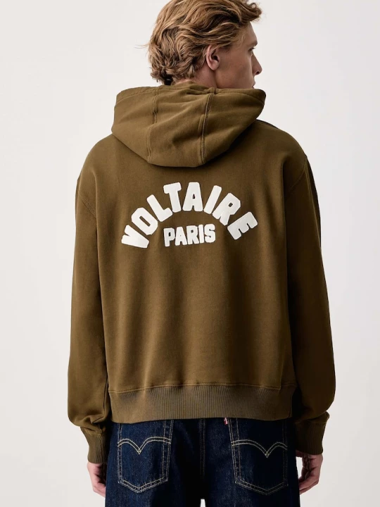 Obrázek produktu Zadig&Voltaire mikina s kapucí pánská bavlněná SACHA zelená