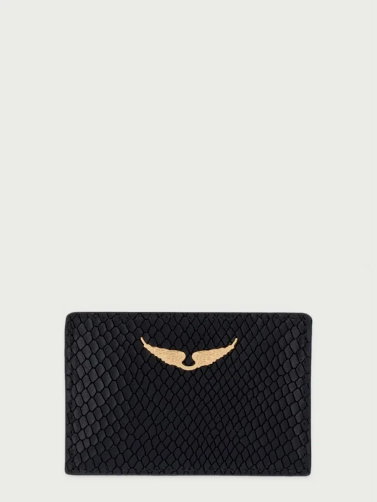 Obrázek produktu Zadig&Voltaire pouzdro na karty dámské kožené černá