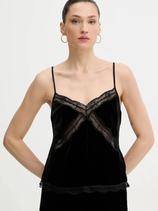 Obrázek produktu Zadig&Voltaire Top s příměsí hedvábí ZADIG&VOLTAIRE černá