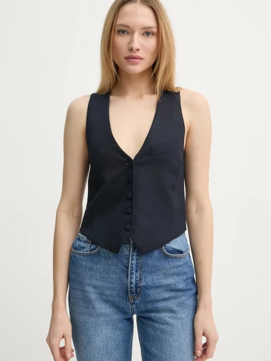 Obrázek produktu Zadig&Voltaire Vlněná vesta ZADIG&VOLTAIRE námořnická modř