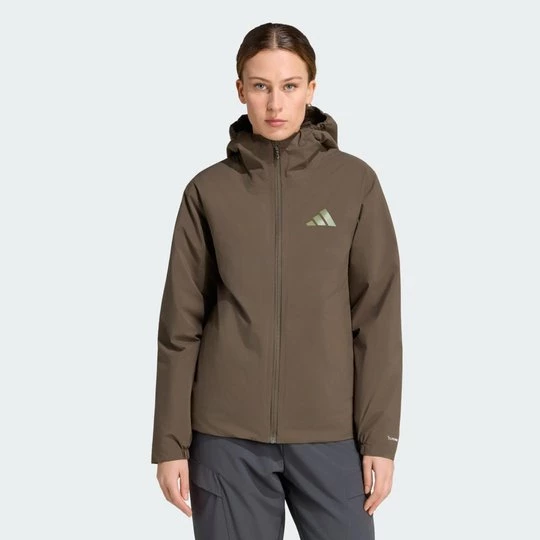 Obrázek produktu Zateplená bunda skapucí Terrex Multi Essentials CLIMAPROOF Adidas Shadow Olive