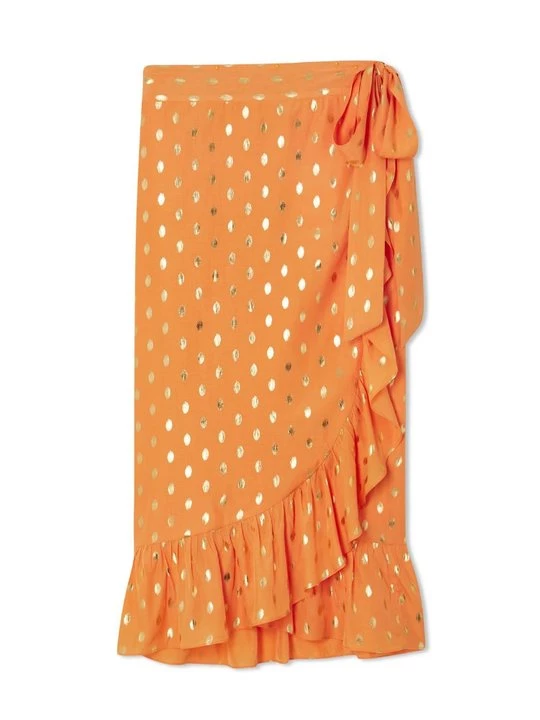 Obrázek produktu Zavinovací sukně Never Fully Dressed oranžová