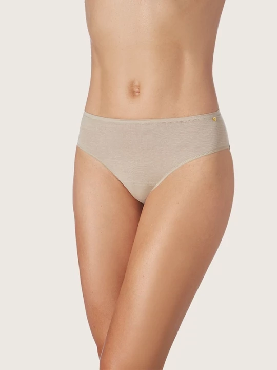 Obrázek produktu zd ZERO DEFECTS Kalhotky 'Diana mid waist Soy fiber' béžová