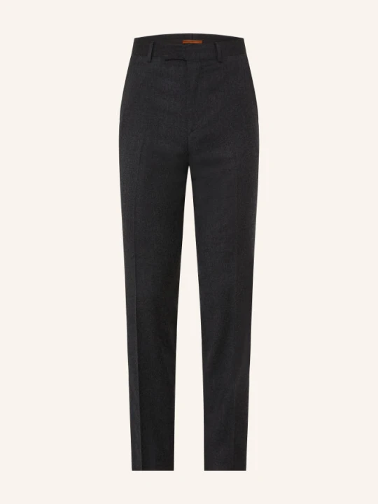 Obrázek produktu Zegna Flanelové Kalhoty Extra Slim Fit tmavě šedá