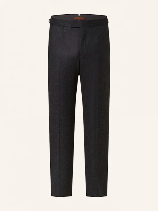 Obrázek produktu Zegna Flanelové Kalhoty Narrow Fit tmavě šedá