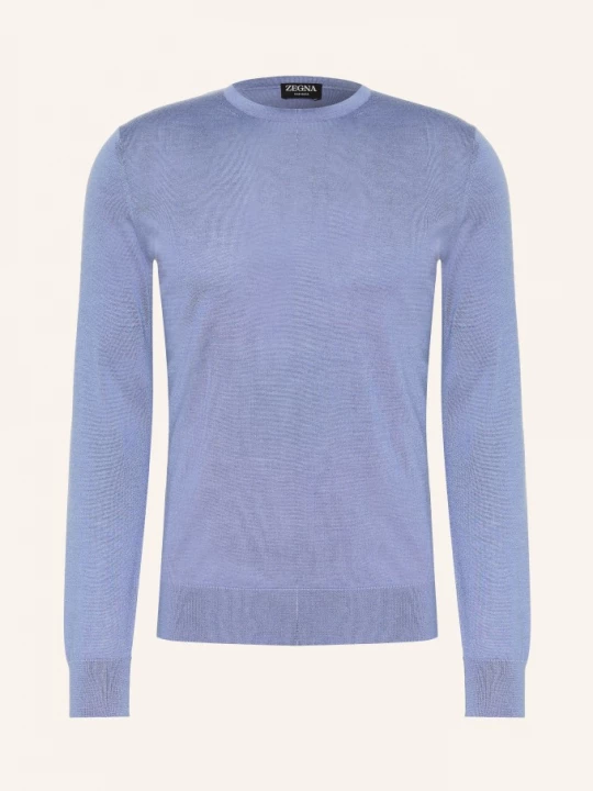 Obrázek produktu Zegna Kašmírový Svetr S Hedvábím modrá