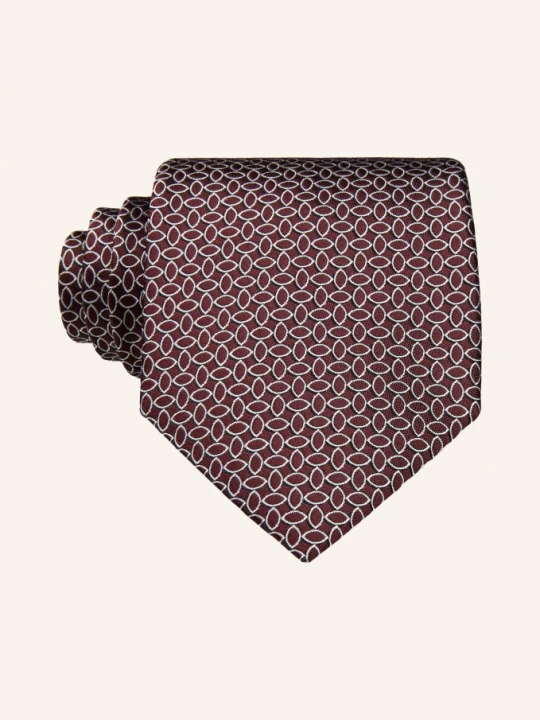 Obrázek produktu Zegna Kravata tmavě červená / bílá