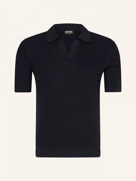 Obrázek produktu Zegna Úpletová Polokošile tmavě modrá