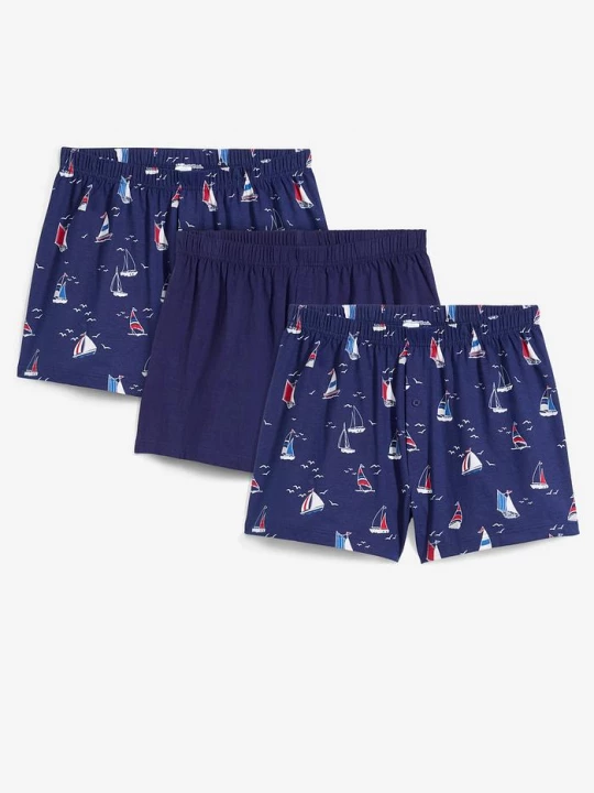 Obrázek produktu Žerzejové boxerky z organické bavlny (3 ks v balení) BonPrix