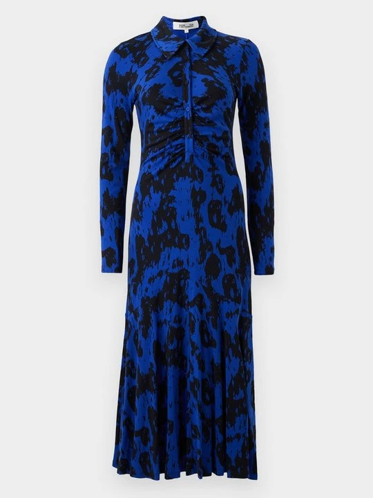 Obrázek produktu Žerzejové šaty Diane Von Furstenberg tmavě modrá