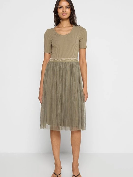 Obrázek produktu Žerzejové šaty DKNY olivová