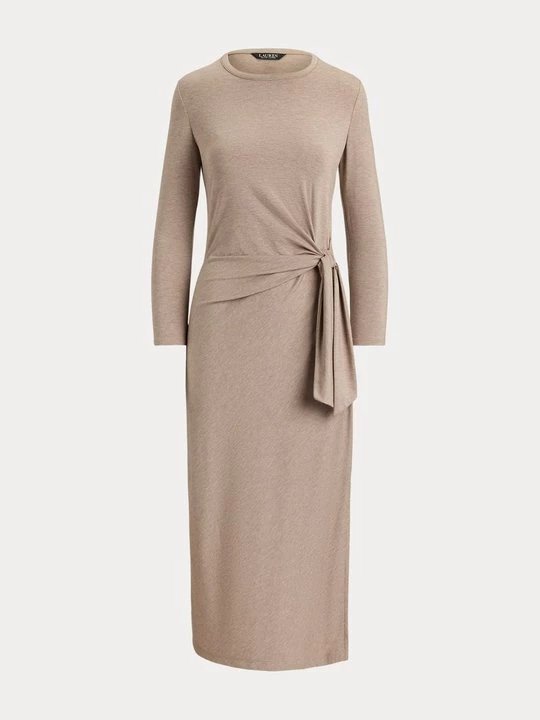 Obrázek produktu Žerzejové šaty Lauren Ralph Lauren světle hnědá