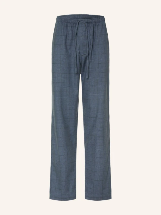 Obrázek produktu Zimmerli Pyžamové Kalhoty Cozy Flannell Z Flanelu tmavě modrá / tmavě šedá