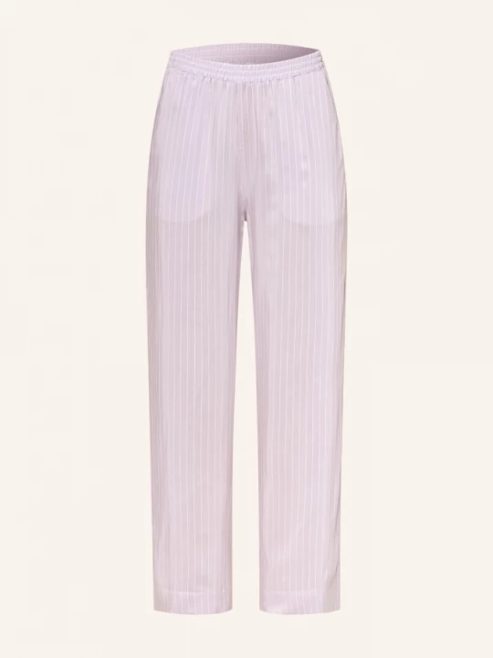 Obrázek produktu Zimmerli Pyžamové Kalhoty Feminine Stripes světle fialová / režná