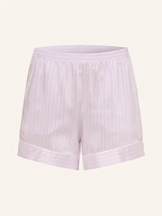Obrázek produktu Zimmerli Spací Šortky Feminine Stripes světle fialová / režná