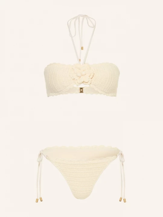 Obrázek produktu Zimmermann Bandeau Bikiny Awaken Crochet Flower krémová