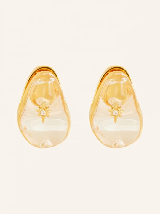Obrázek produktu Zimmermann Náušnice Crystal Pebble zlatá / bílá