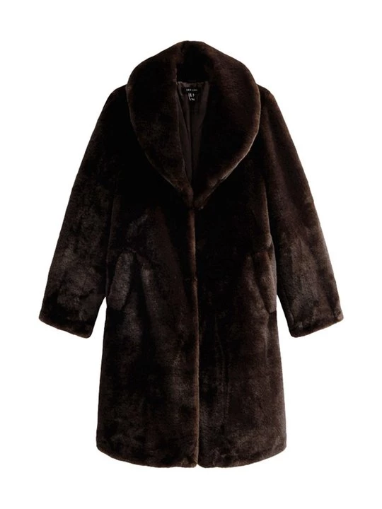 Obrázek produktu Zimní kabát New Look tmavě hnědá