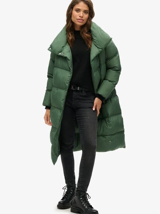 Obrázek produktu Zimní kabát Superdry tmavě zelená