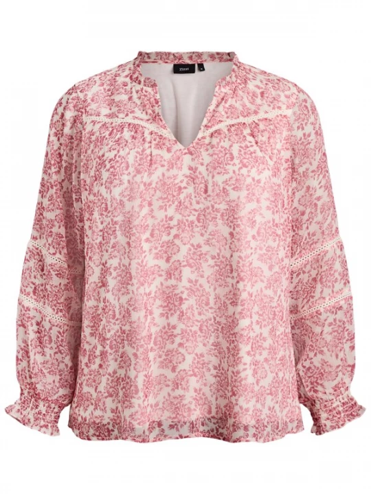 Obrázek produktu Zizzi Halenka 'Mkiko' červená třešeň / offwhite