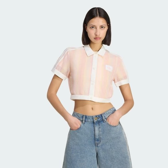 Obrázek produktu ZKRÁCENÉ POLO TRIČKO ADIDAS ORIGINALS SUMMER GLOW STRIPED