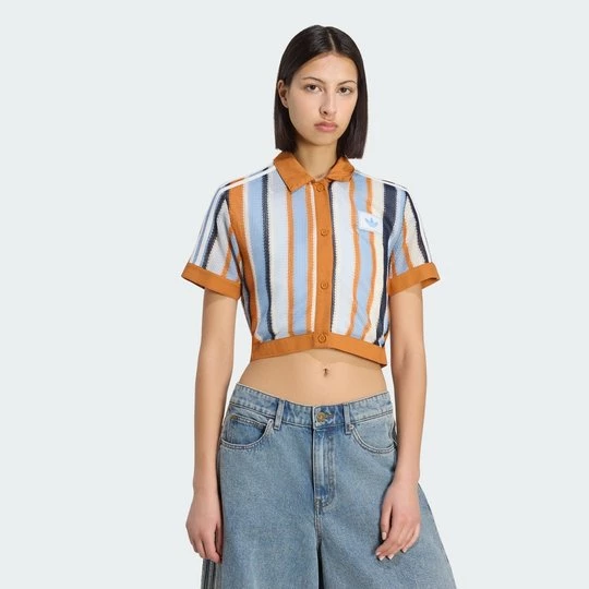 Obrázek produktu ZKRÁCENÉ POLO TRIČKO ADIDAS ORIGINALS SUMMER GLOW STRIPED