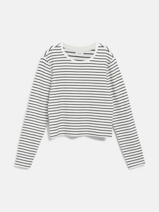 Obrázek produktu Zkrácené tričko s dlouhým rukávem, se střihem Slim Fit a žebrovou strukturou s.Oliver
