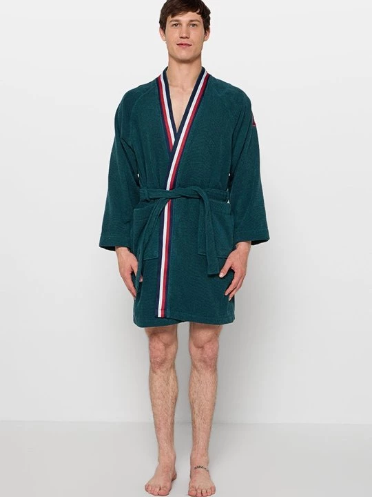 Obrázek produktu Župan Tommy Hilfiger tmavě zelená