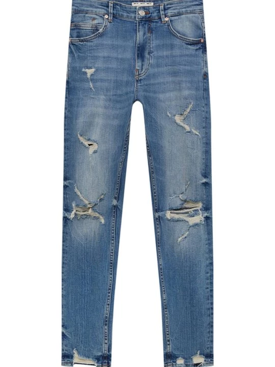 Obrázek produktu Zúžené džíny PULL&BEAR tmavě modrá