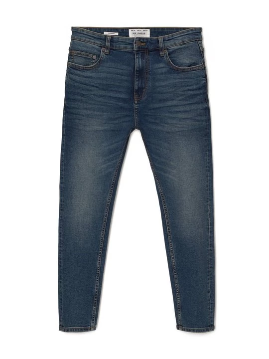 Obrázek produktu Zúžené džíny PULL&BEAR tmavě modrá